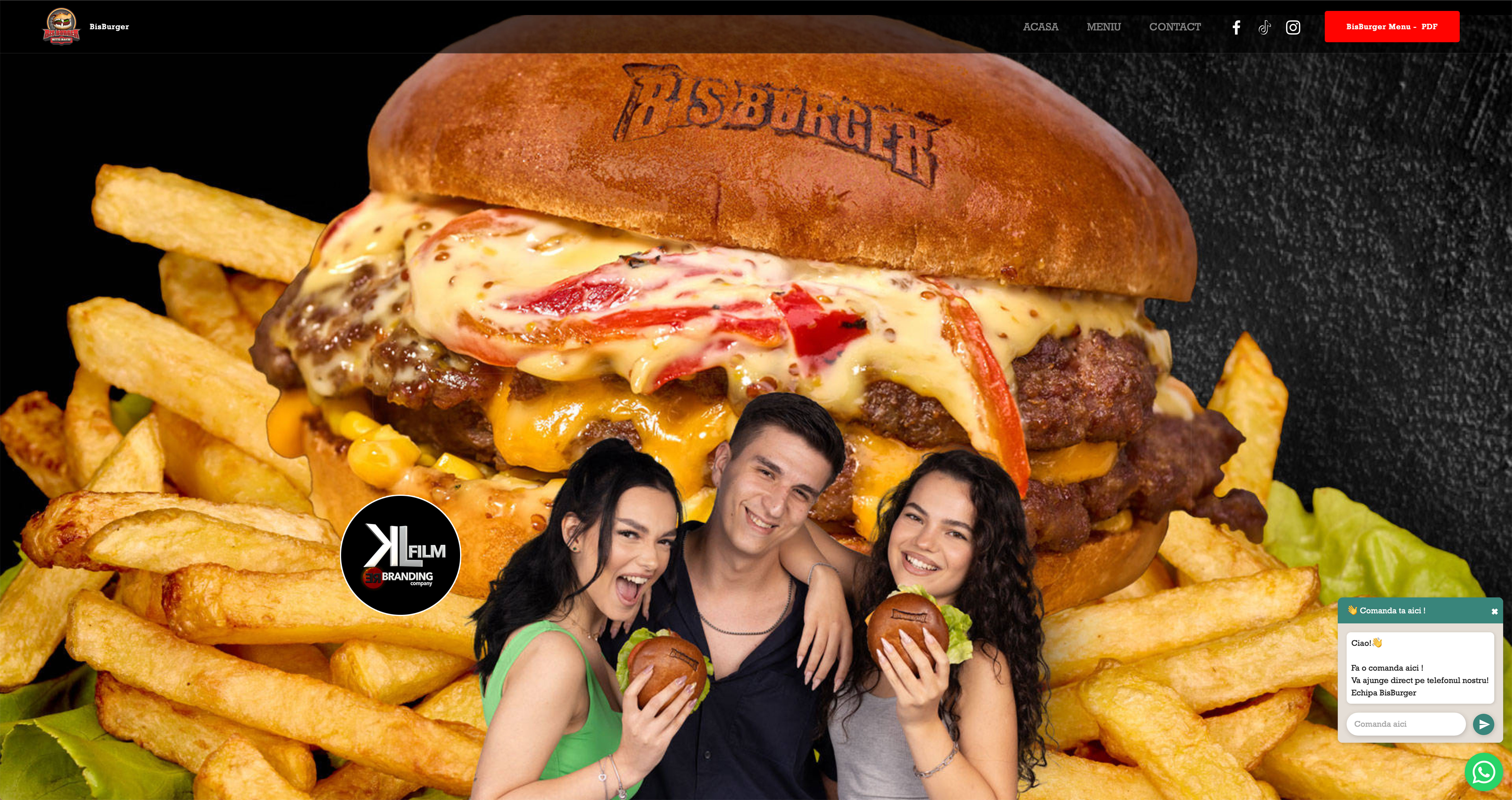 Web Design, Branding Timisoara, KL Film Timisoara, bisburger.ro